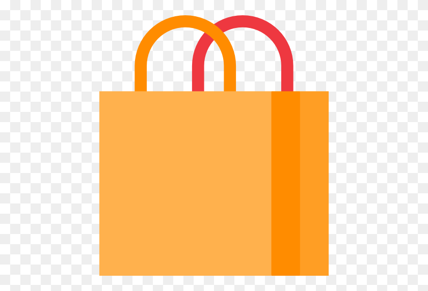 512x512 Bolsa De Compras Naranja Clipart - Shopping Clipart Free