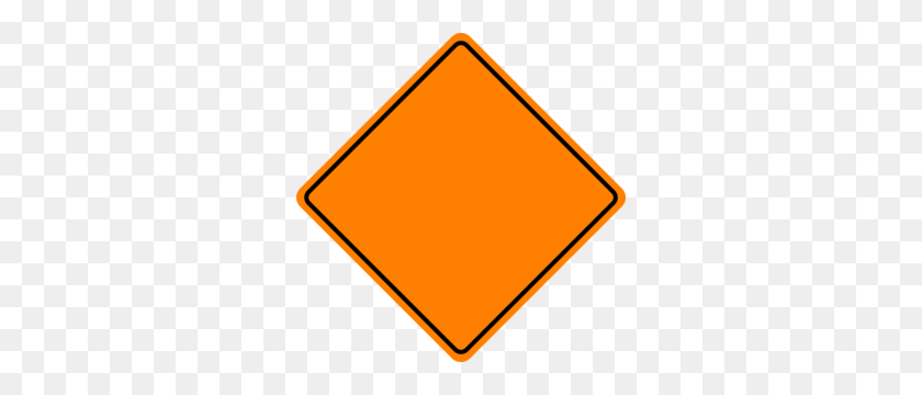 300x300 Orange Construction Sign Clip Art Cakes - Traffic Cone Clipart