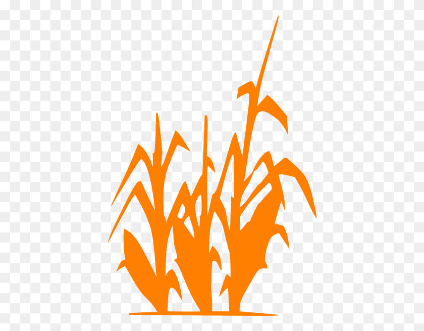414x595 Оранжевый Картинки Кукурузы - Рассвет Клипарт