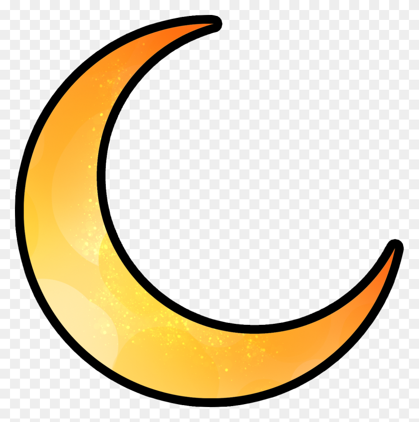 1191x1202 Orange Crescent Transparent Png Image - Moon Transparent PNG