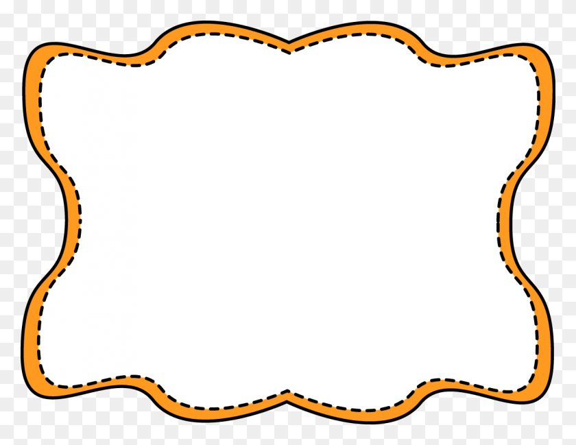 1162x878 Orange Digital Paper Frame Clip Art Chevron - Wavy Line Clipart