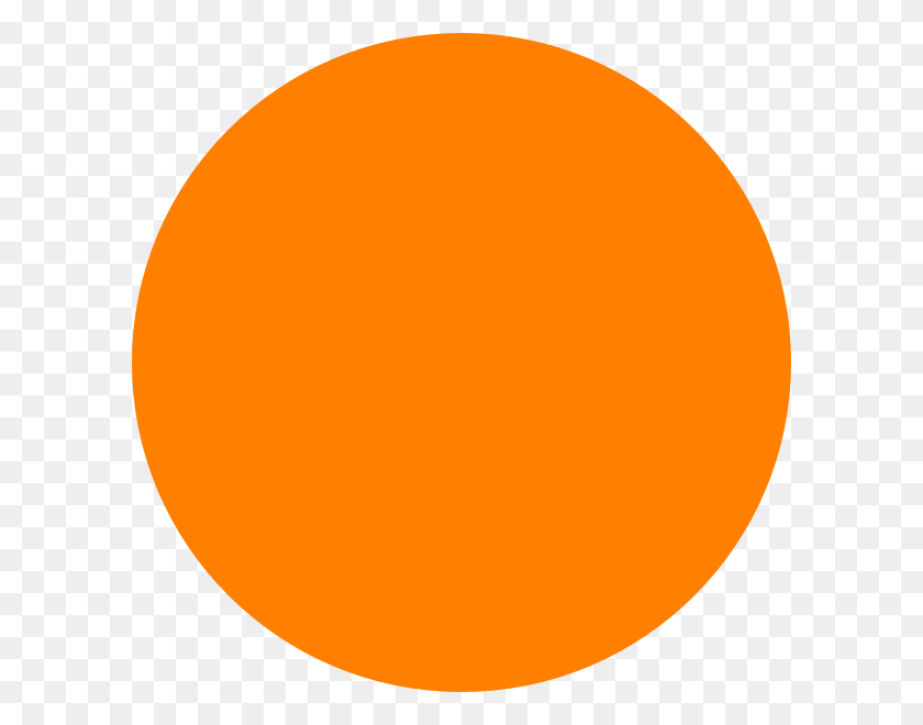 600x600 Orange Dot Clip Art - Dot Clipart