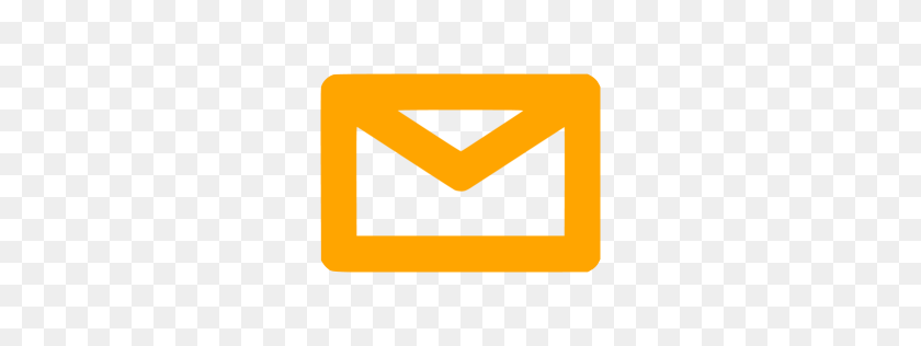 256x256 Orange Email Icon - Email Logo PNG