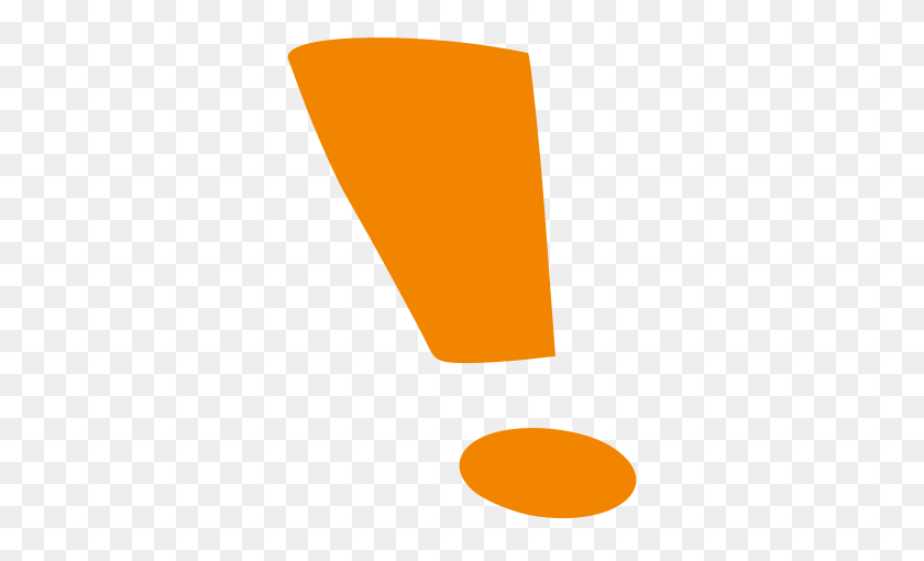 450x450 Orange Exclamation Mark - Exclamation Mark PNG
