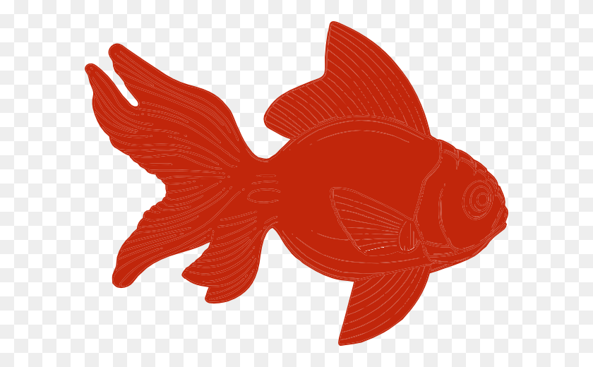 600x460 Оранжевая Рыба Клипарт Картинки - Красная Рыба Клипарт