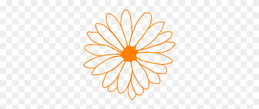 299x294 Orange Flower Clip Art - Orange Flower Clipart