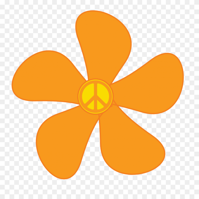 1331x1331 Оранжевый Цветок Клипарт На Прозрачном Фоне - Цветы Клипарт На Прозрачном Фоне
