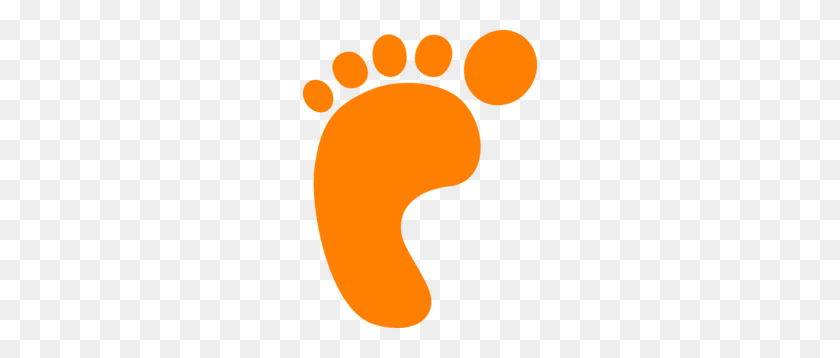 234x298 Orange Footprint Clip Art - Free Footprint Clipart