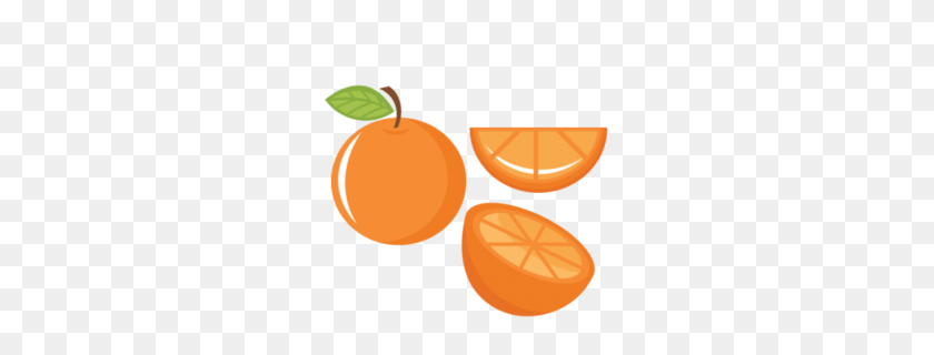 260x260 Clipart De Fruta Naranja - Clipart De Borde De Fruta