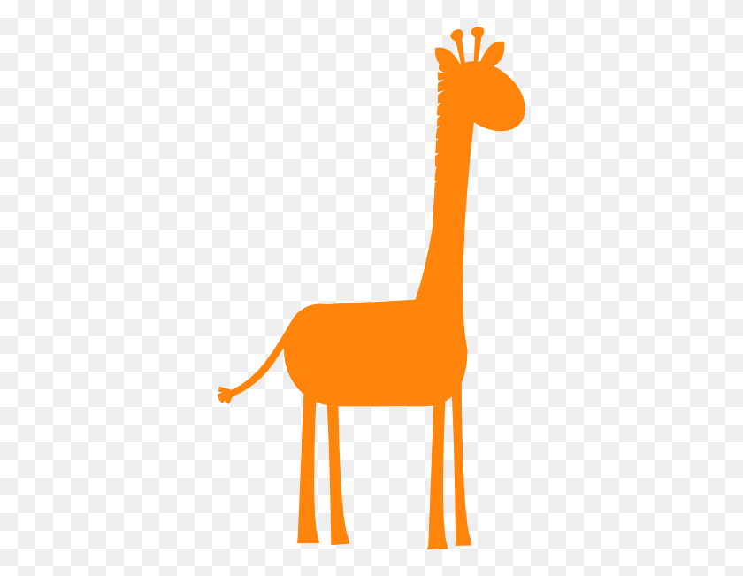 348x591 Orange Giraffe Clip Art - Giraffe PNG
