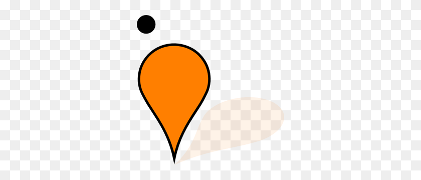 294x299 Orange Google Maps Pin Clipart Png For Web - Google Maps Pin PNG