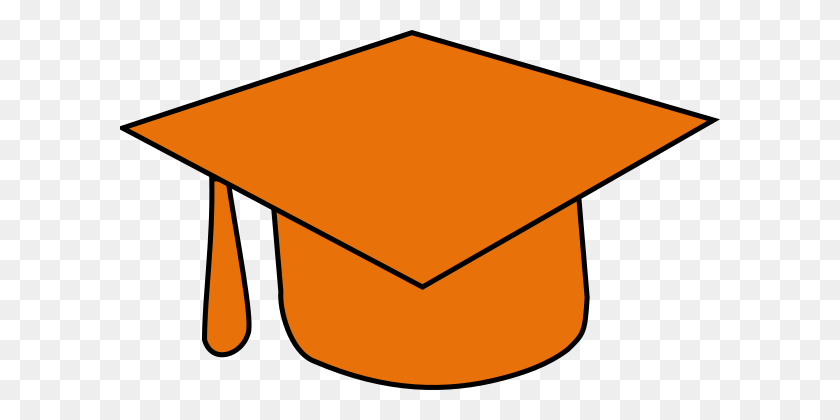 600x360 Imágenes Prediseñadas De Gorra De Graduado Naranja - Clipart De Sombrero De Graduado