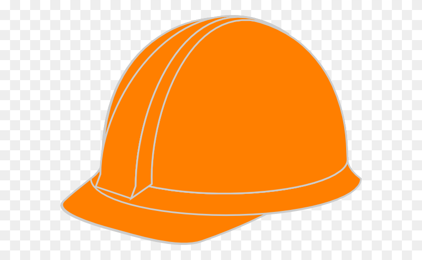 600x459 Orange Hard Hat Png Clip Arts For Web - Construction Hat Clipart