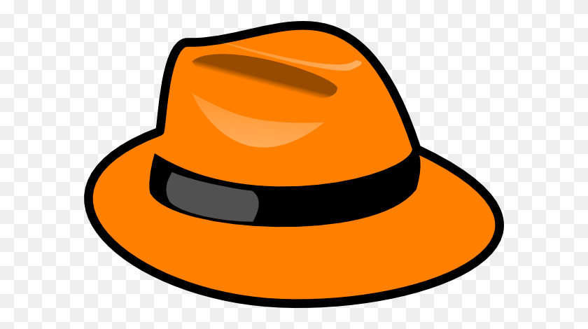 600x410 Orange Hat Clip Art - Hat Clipart