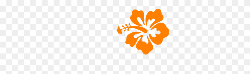 298x189 Orange Hawaiian Flower Clipart - Hawaiian Flowers PNG
