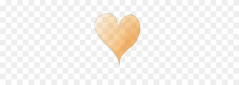 320x240 Оранжевое Сердце - Оранжевое Сердце Png
