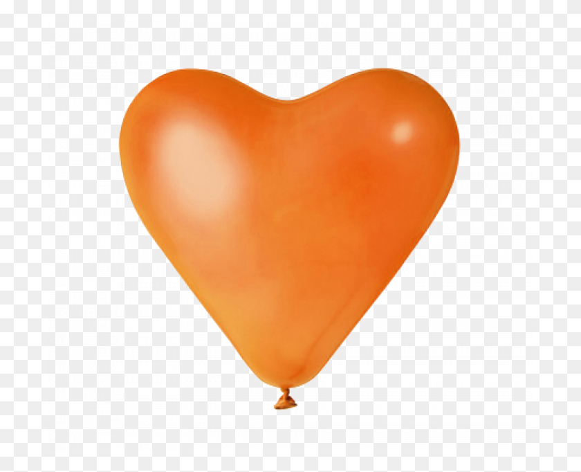 700x622 Orange Heart Balloons For Your Foodbal Event Bubblexl - Orange Heart PNG