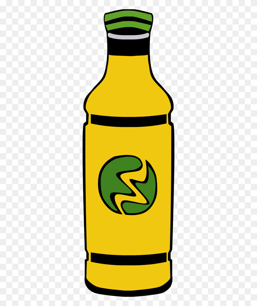 300x938 Orange Juice Bottle Vector Clip Art - Sports Drink Clipart