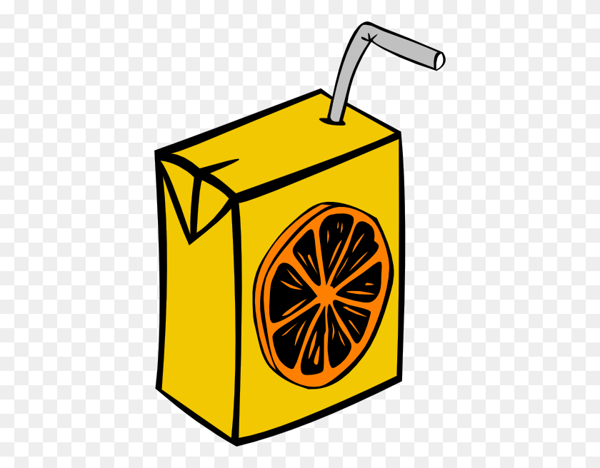 408x596 Orange Juice Box Clip Art Free - Peg Clipart