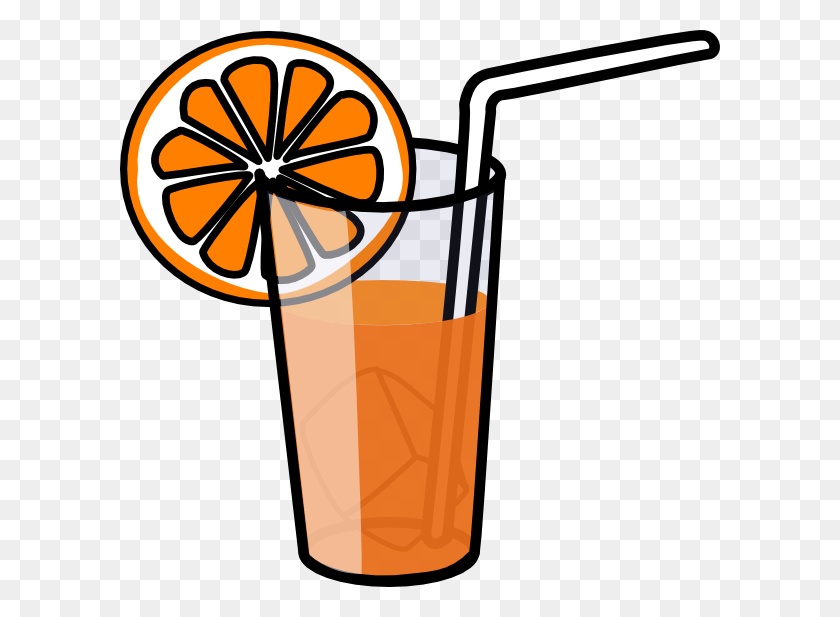600x557 Orange Juice Clip Art - Orange Juice Clipart