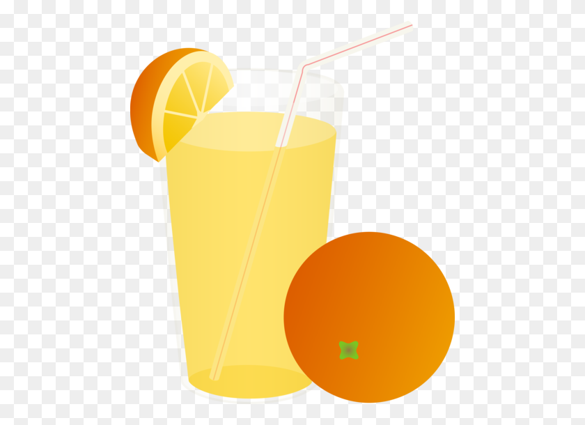 466x550 Orange Juice Clipart - Old Fashioned Cocktail Clipart