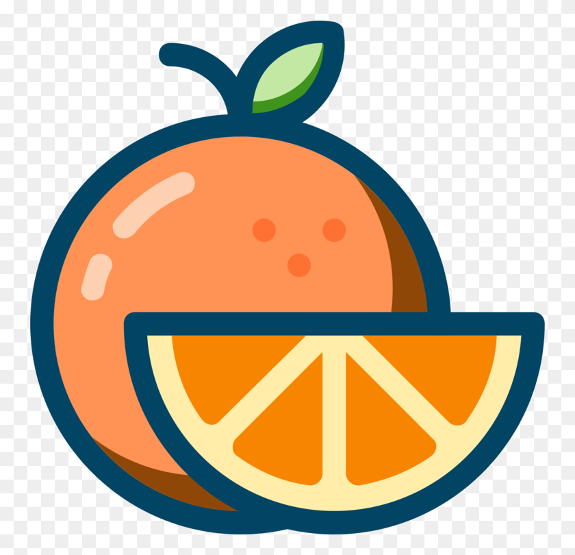 752x750 Orange Juice Computer Icons Fruit Tangerine - Orange Fruit Clipart