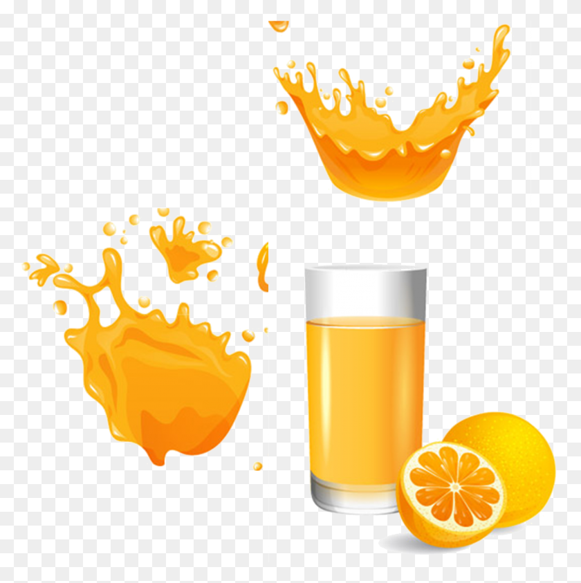 2216x2226 Апельсиновый Сок Фруктовый - Апельсиновый Сок Png