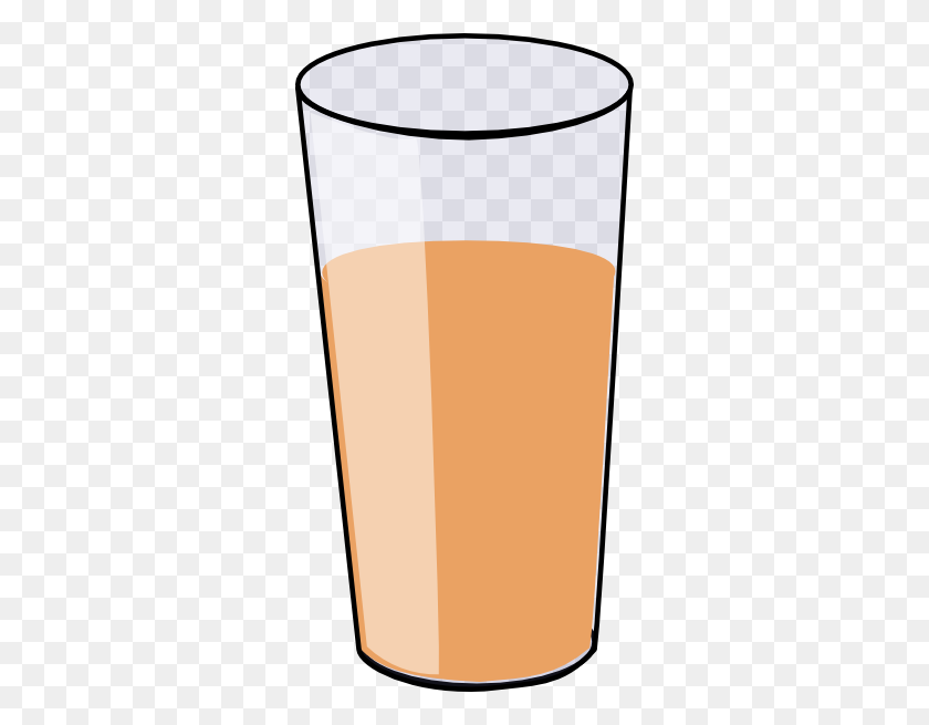 306x595 Orange Juice In Glass Clip Art - Shot Glass Clipart