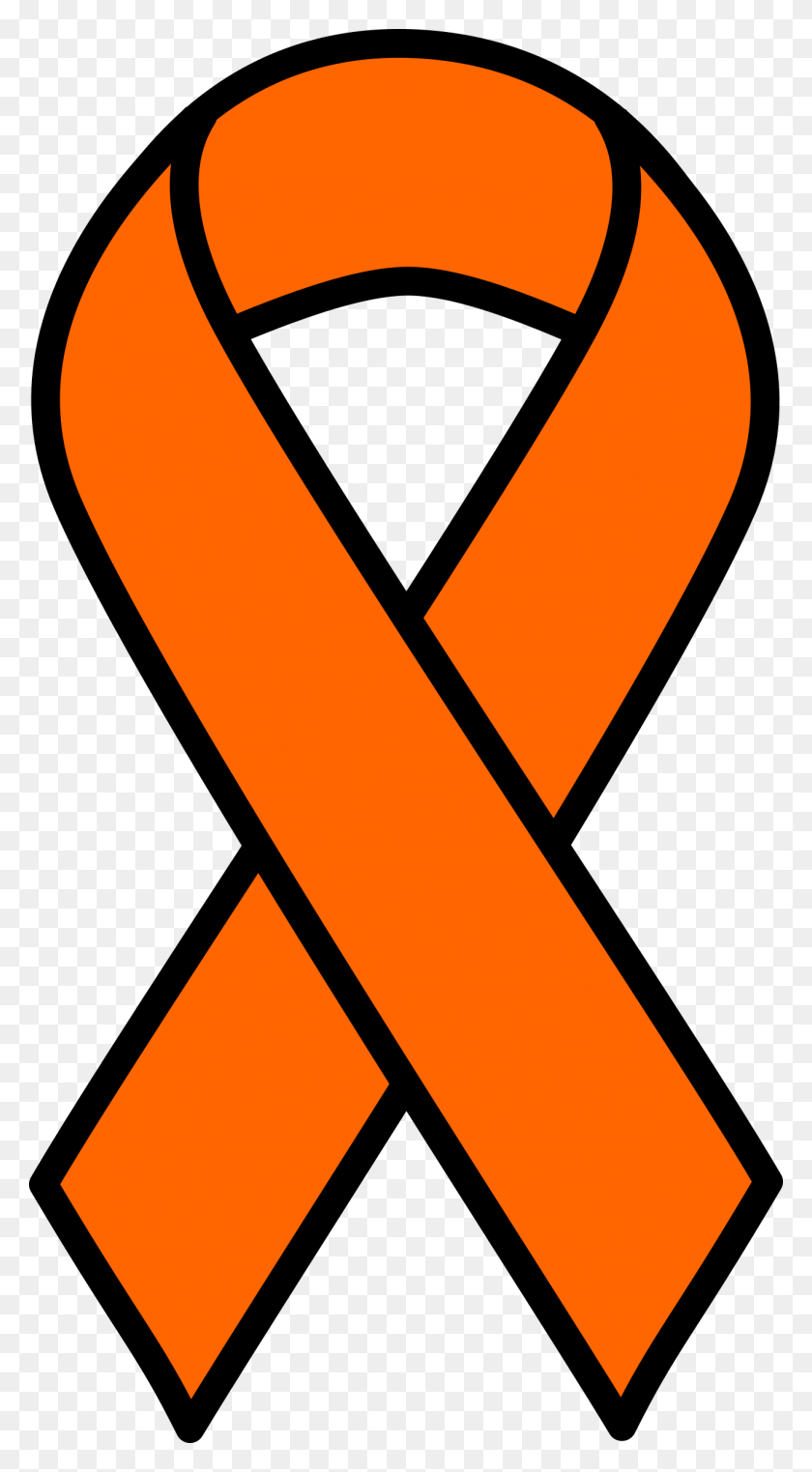 1279x2400 Оранжевый Рак Почки И Лейкемия Значки Ленты Png - Оранжевая Лента Png