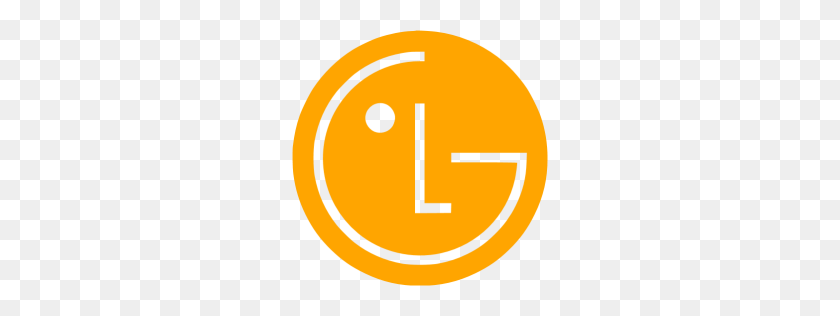 256x256 Оранжевый Значок Lg - Логотип Lg Png