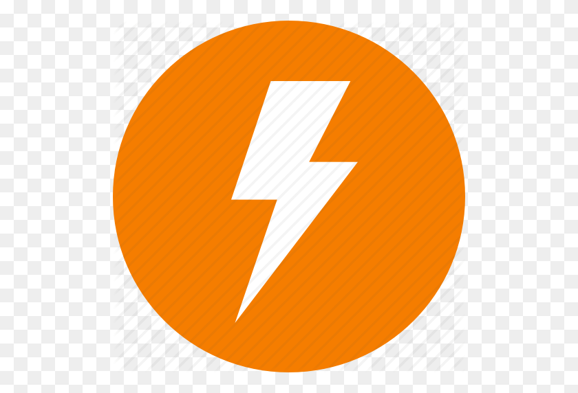 512x512 Orange Lightning Png Orange Lightning Pattern Orange Lightning - Red Lightning PNG