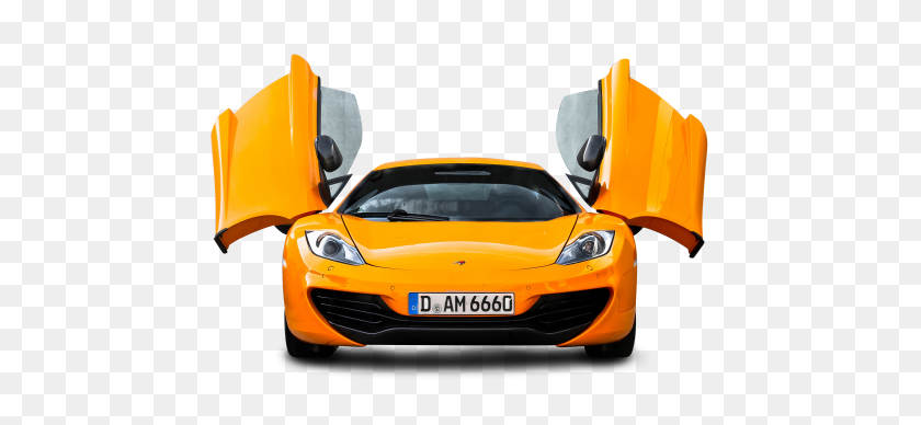 500x328 Оранжевый Макларен Вид Спереди Автомобиля Изображения Png - Автомобиль Вид Спереди Png