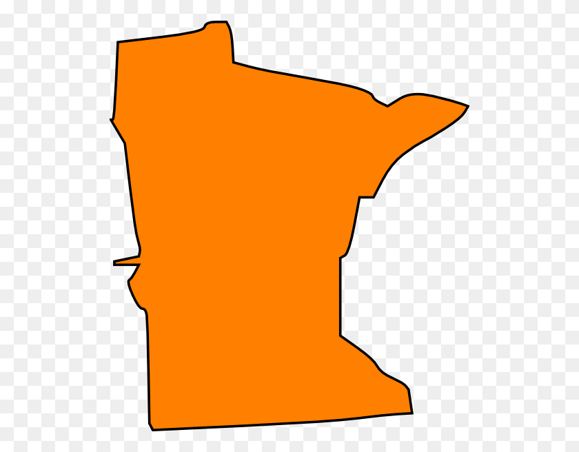 522x596 Orange Minnesota Clip Art - Minnesota PNG