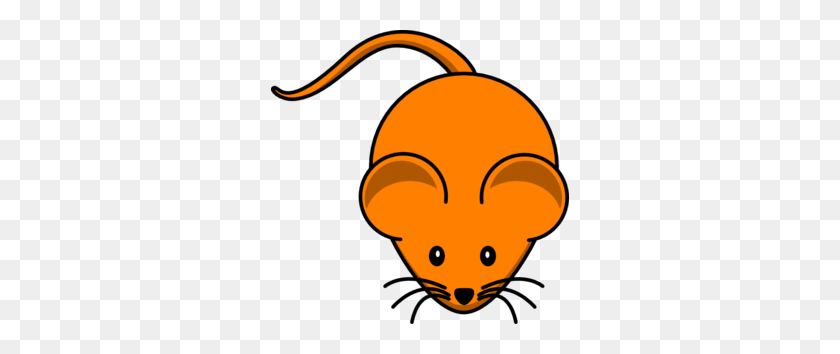 298x294 Orange Mouse Clip Art - Cartoon Mouse Clipart