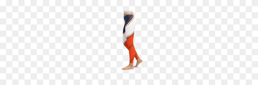 180x218 Orange Navy Baseball Stitch Leggings Brave New Look - Baseball Stitches PNG