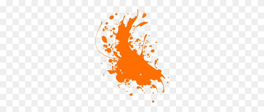 234x298 Orange Paint Clip Art - Paint Splash PNG