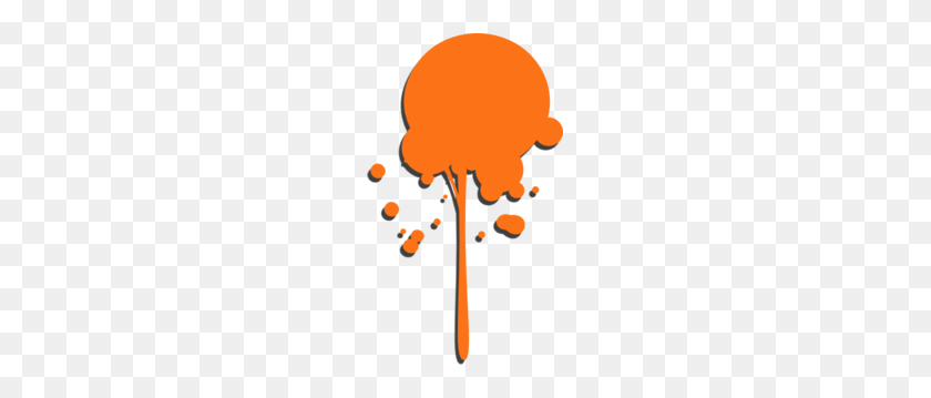 177x299 Orange Paint Drip Clip Art - Drip PNG