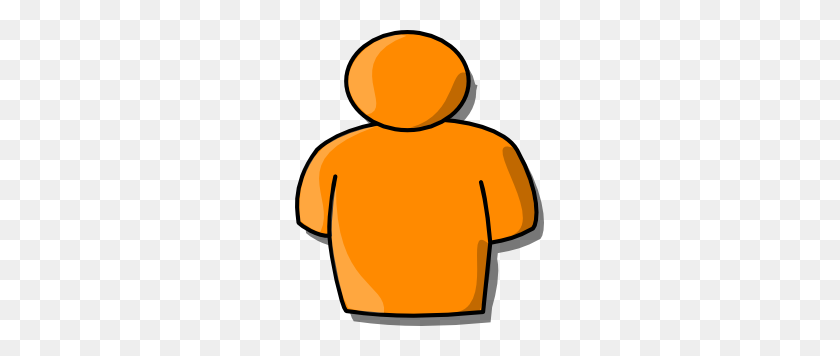 249x296 Оранжевый Человек Клипарт - Человек Png