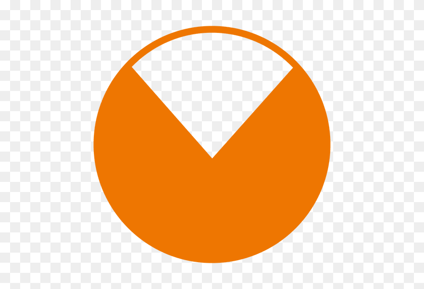 512x512 Gráfico Circular De Naranja - Pastel Png