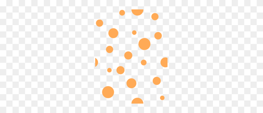 231x300 Orange Polka Dots Clip Art - Polka Dot PNG