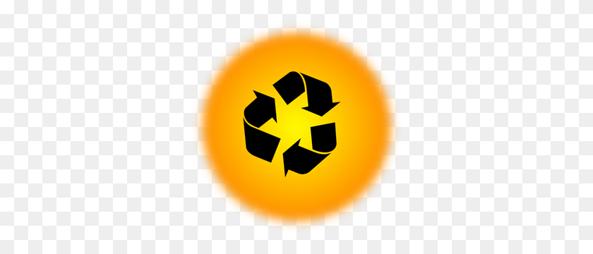 300x300 Orange Recycle Icon Png Clip Arts For Web - Recycle Symbol Clip Art
