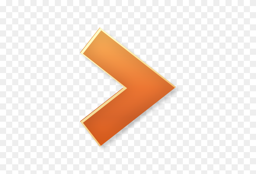 512x512 Icono De Flecha Naranja Derecha - Flecha Naranja Png