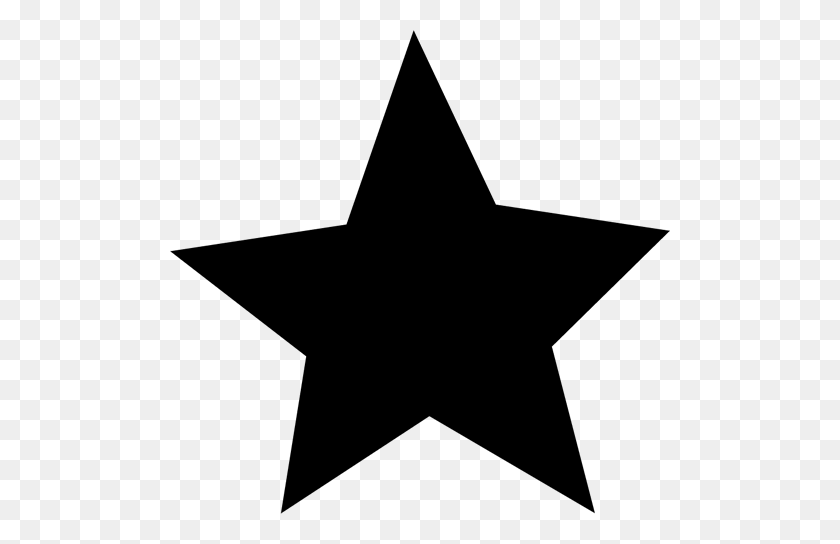 500x484 Оранжевые Закругленные Звезды Картинки - Морская Звезда Клипарт Черный И Белый