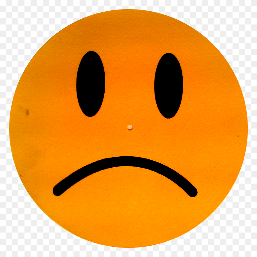 1850x1850 Orange Sad Face Clipart - Sad Face Images Clip Art