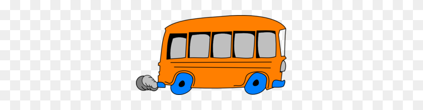 299x159 Orange School Bus Clip Art - Vw Bus Clipart