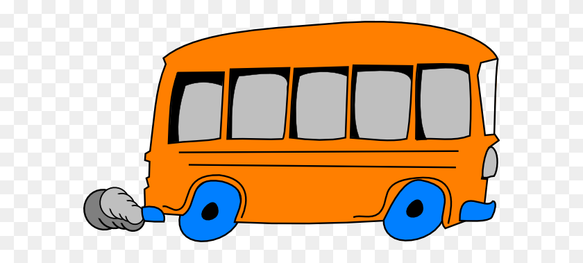 600x319 Orange School Bus Clip Art - Bus Clipart PNG