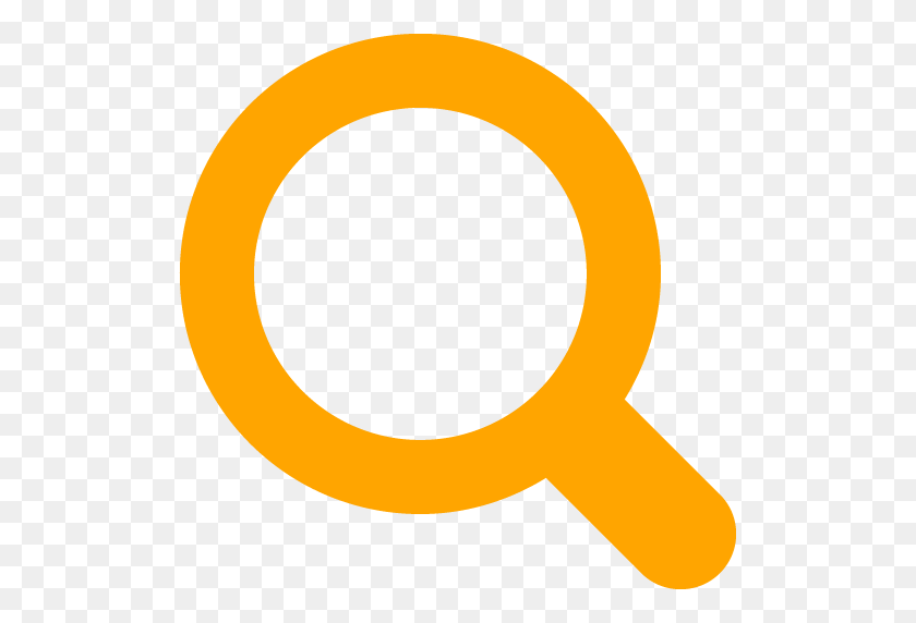 512x512 Orange Search Icon - PNG Image Search