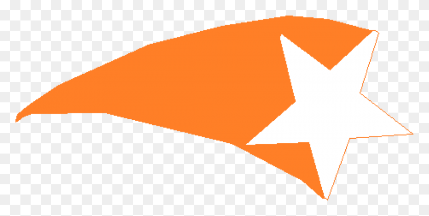 2262x1050 Orange Shooting Star Vector Clipart Image - Shooting Stars PNG