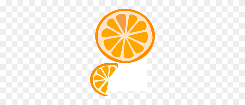 222x300 Orange Slice Clip Art - Orange Fruit Clipart