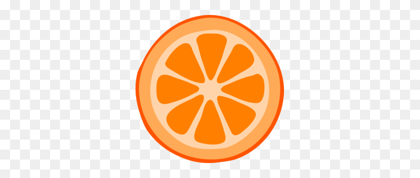297x297 Orange Slice Clip Art - Yum Clipart